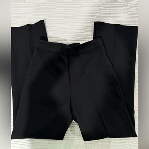 Ann Taylor Women's The Side Zip Trouser Higher Waisted Black Dress Pants Size 8